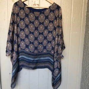 Bella Amore made in Italy oversized silk top